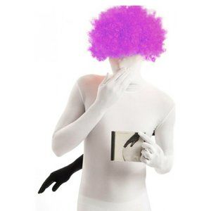 Morphsuits Wig Adult Men/Women Fuzzy Purp Wig Costume NWT